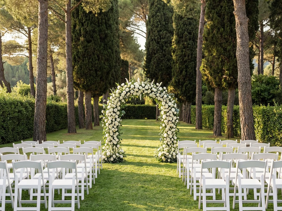 Cerimonia all'aperto nel parco